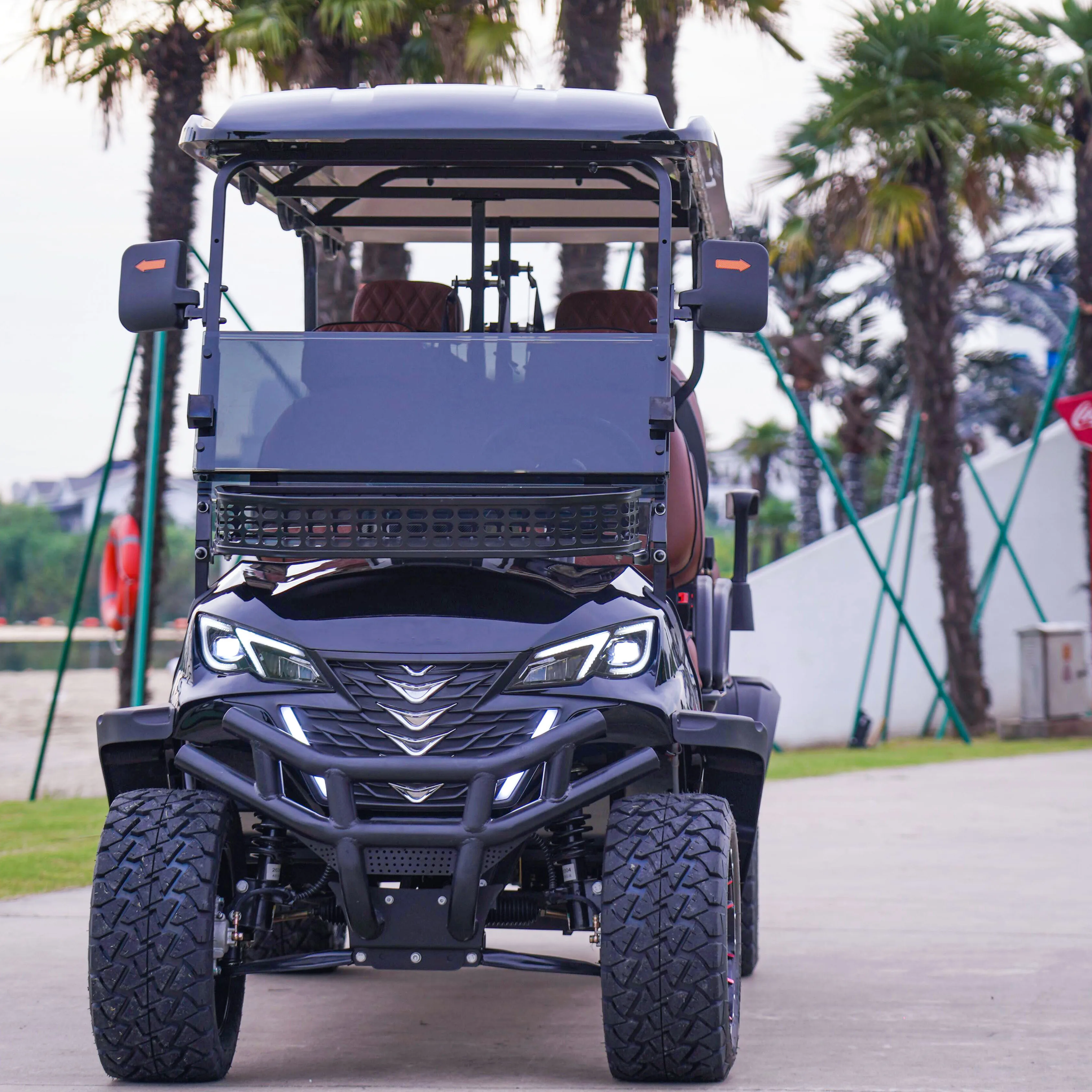 2024 Customized 72V Lithium Battery Off-Road Electric Golf Cart 4-Wheel Hunting Buggy