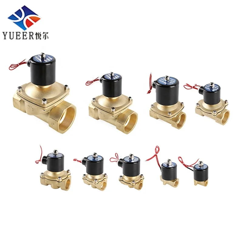 3/4 inch AC110V brass water Zero pressure normal closed brass Solenoid Valves