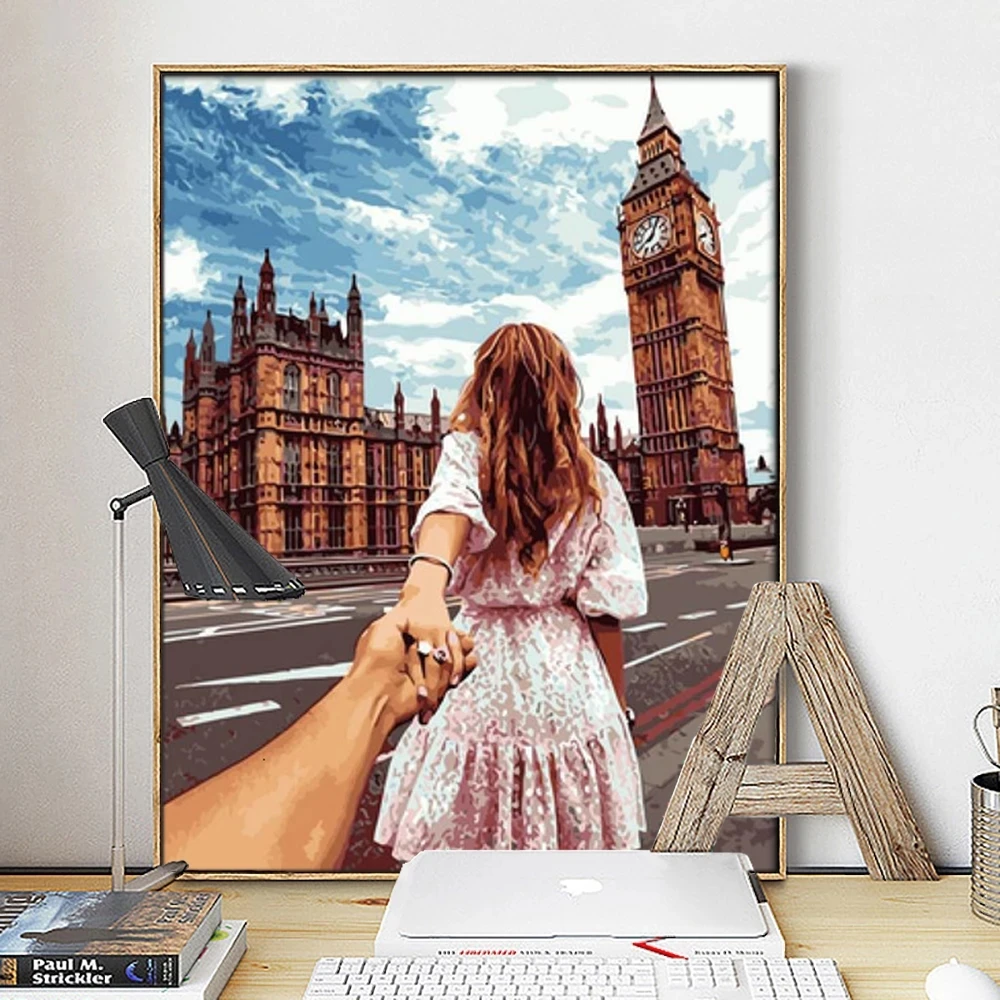 
Diamond Painting Happy Woman 5D Diy Diamond Embroidery Portrait Mosaic Home Decor 