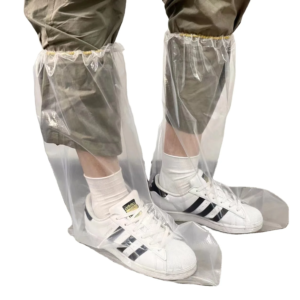 Outdoor waterproof disposable plastic shoe cover rain boots shoe cover