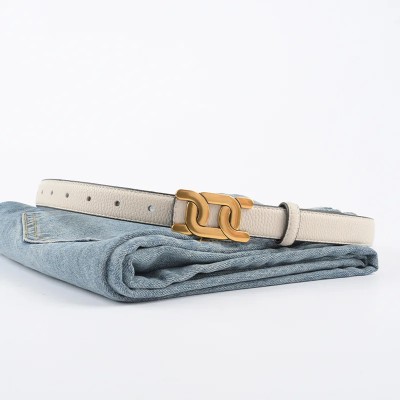 Top-layer Leather Belt For Women With Dress Jeans Slacks Casual Fashion Ladies Leather Belt