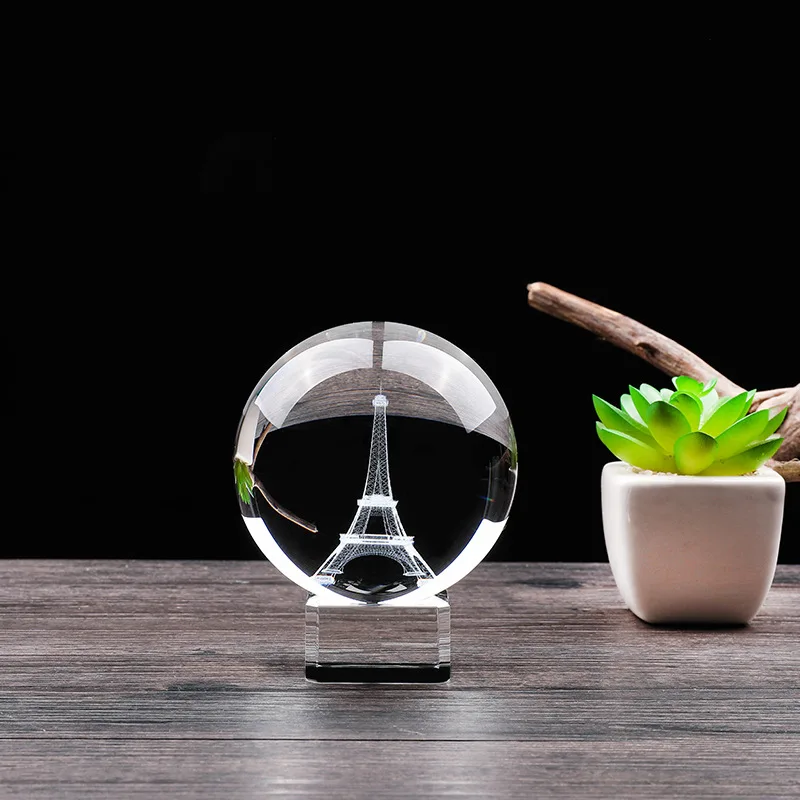 Exquisite Liuli Crystal Glass Multi Color Beautiful home decor luxury Crystal Crafts Magic Balls for Festival Gifts Supplies