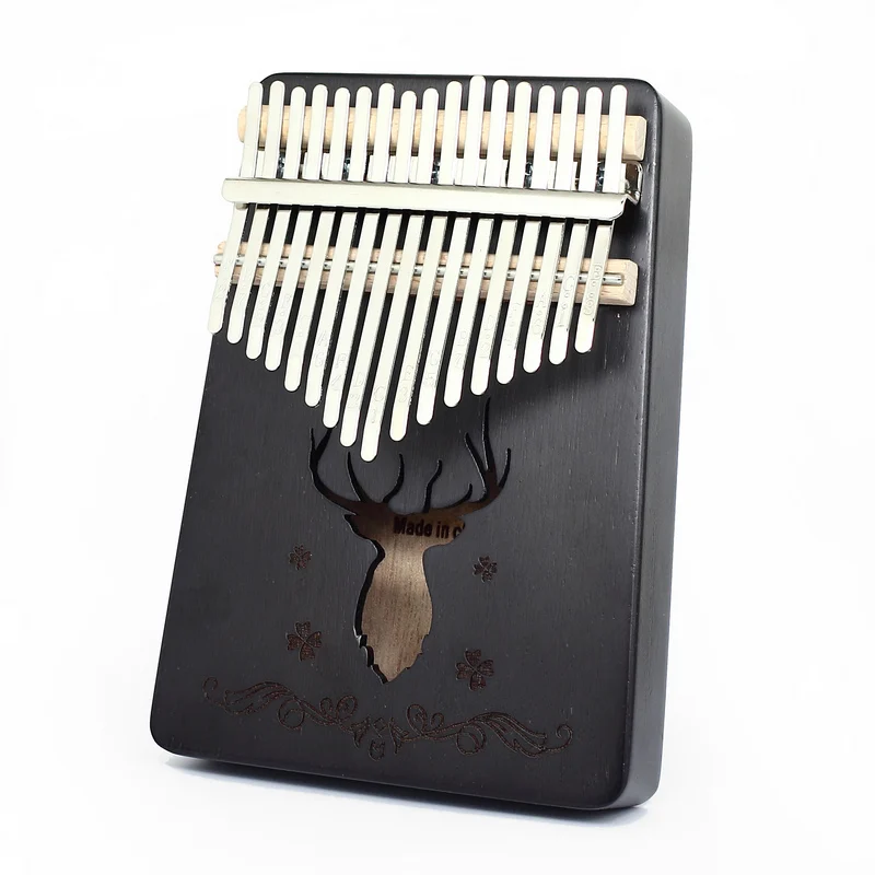 Musical Instruments Mahogany Body Wooden 17 keys Kalimba  Thumb Piano Solid Finger Piano  for Sale