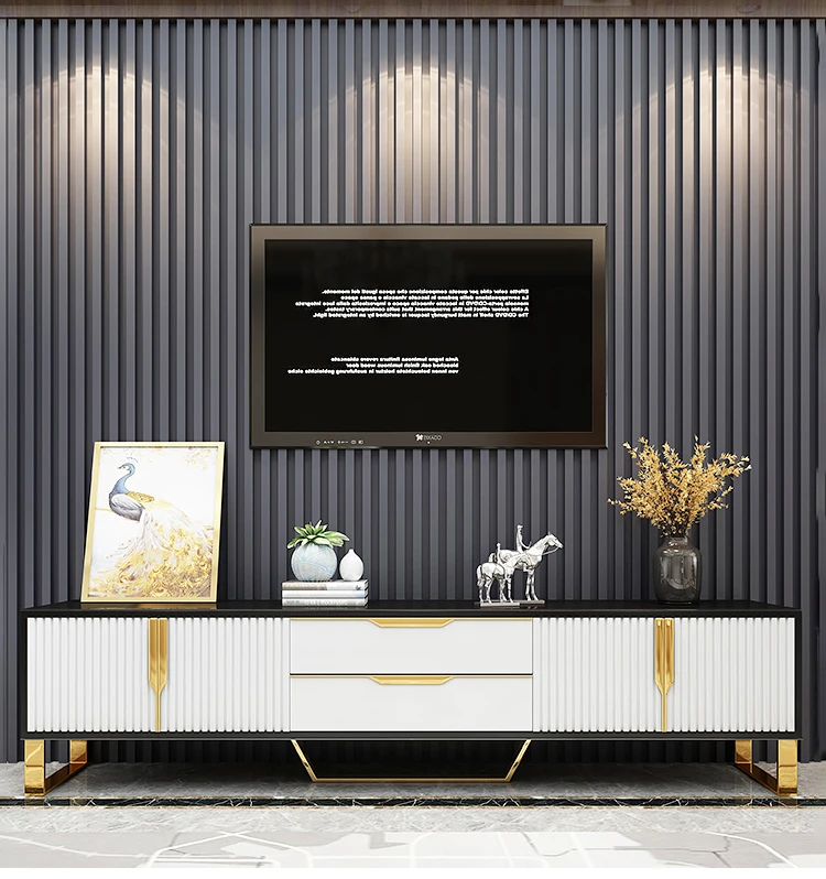 Elegant Design Light Luxury TV Cabinet Modern TV Stand Showcase