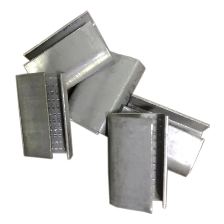 ПЭТ оцинкованные металлические зажимные уплотнения полиэфирные обвязочные пряжки для полиэфирных