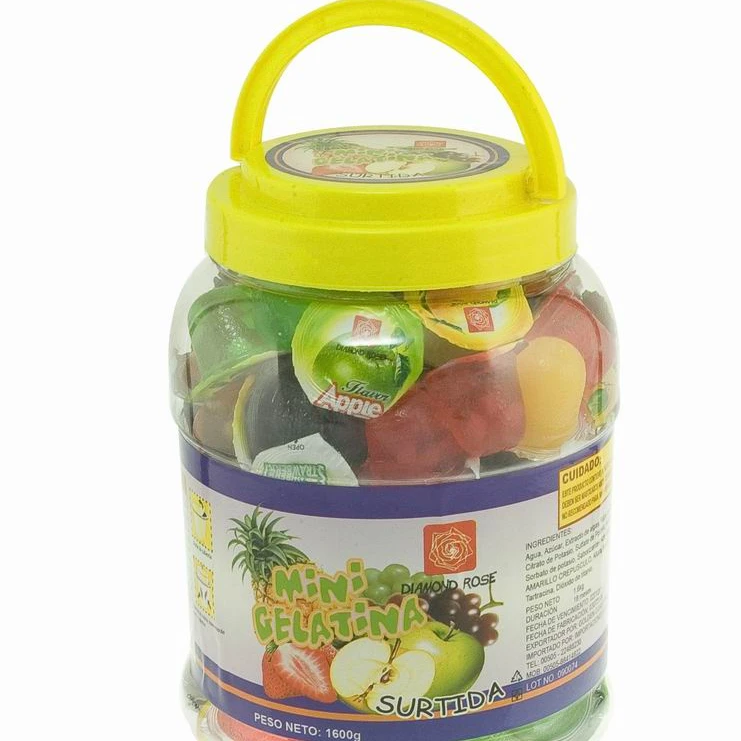 Mini jaleas 100pcs Round Jar Mini Fruit Jelly Pudding Cup