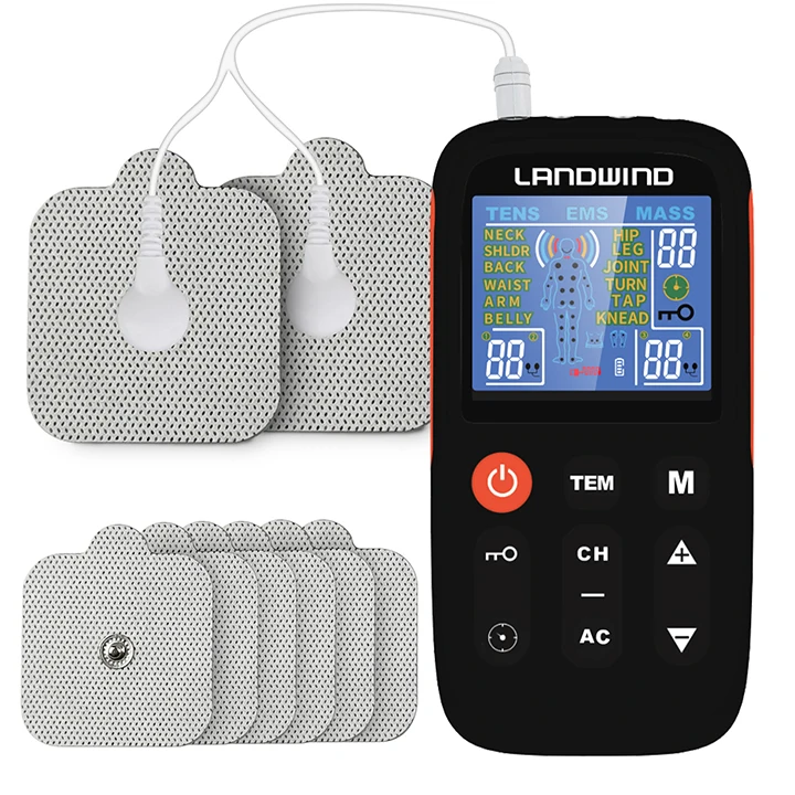 Ems Tens Unit Muscle Stimulator Rechargeable 24 Modes Electronic Pulse Massager
