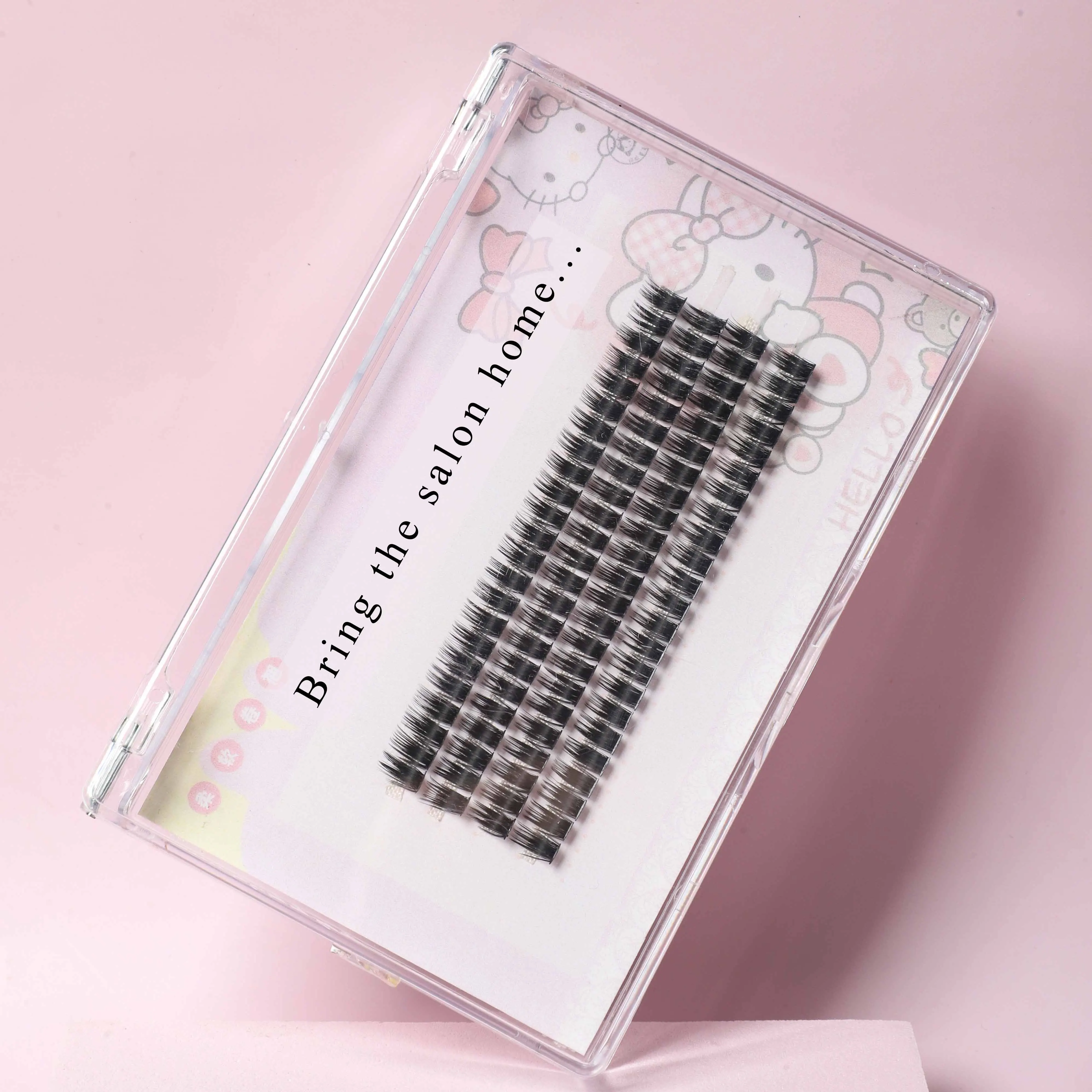 iShero bring the salon home DIY lash extensions thinner band half permanent eyelash cluster lash DIY etyelashes