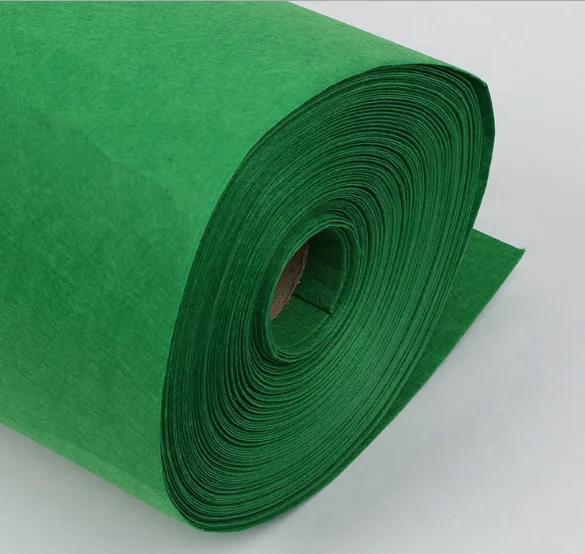 Needle punched Polyester Durable Billiard Felt Table Cloth felt fabric rolls