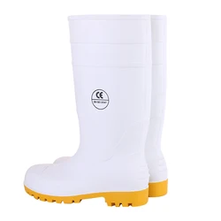 EN20347 Oil Resistant acid Waterproof Long Work PVC Water Shoes Work Boot Plastic Men Women Rain Boots