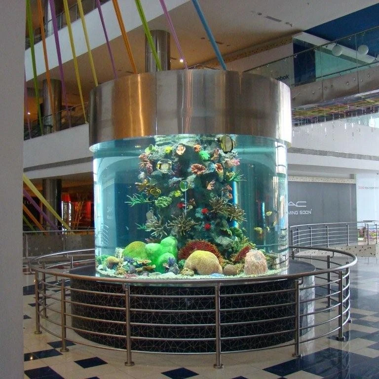 Fancy Clear Large Round Acrylic Fish Tank Aquarium