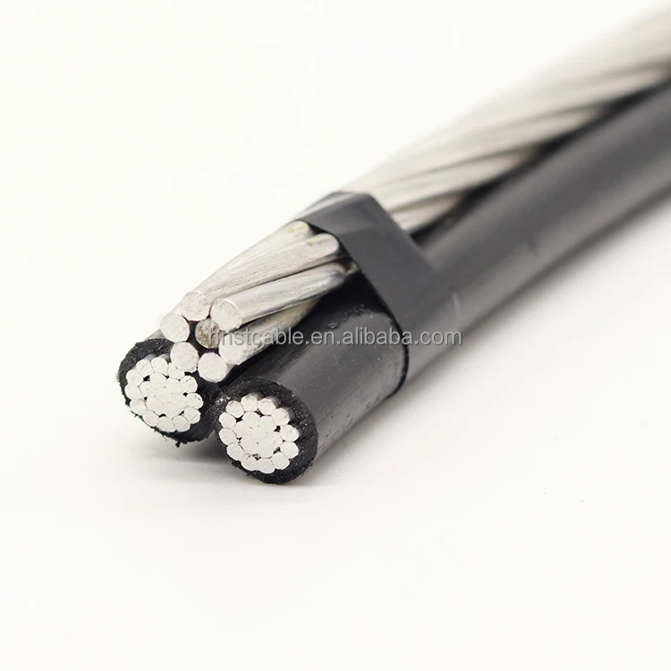 PE XLPE insulation low voltage aerial abc cables overhead power cable triplex service drop wire cable price