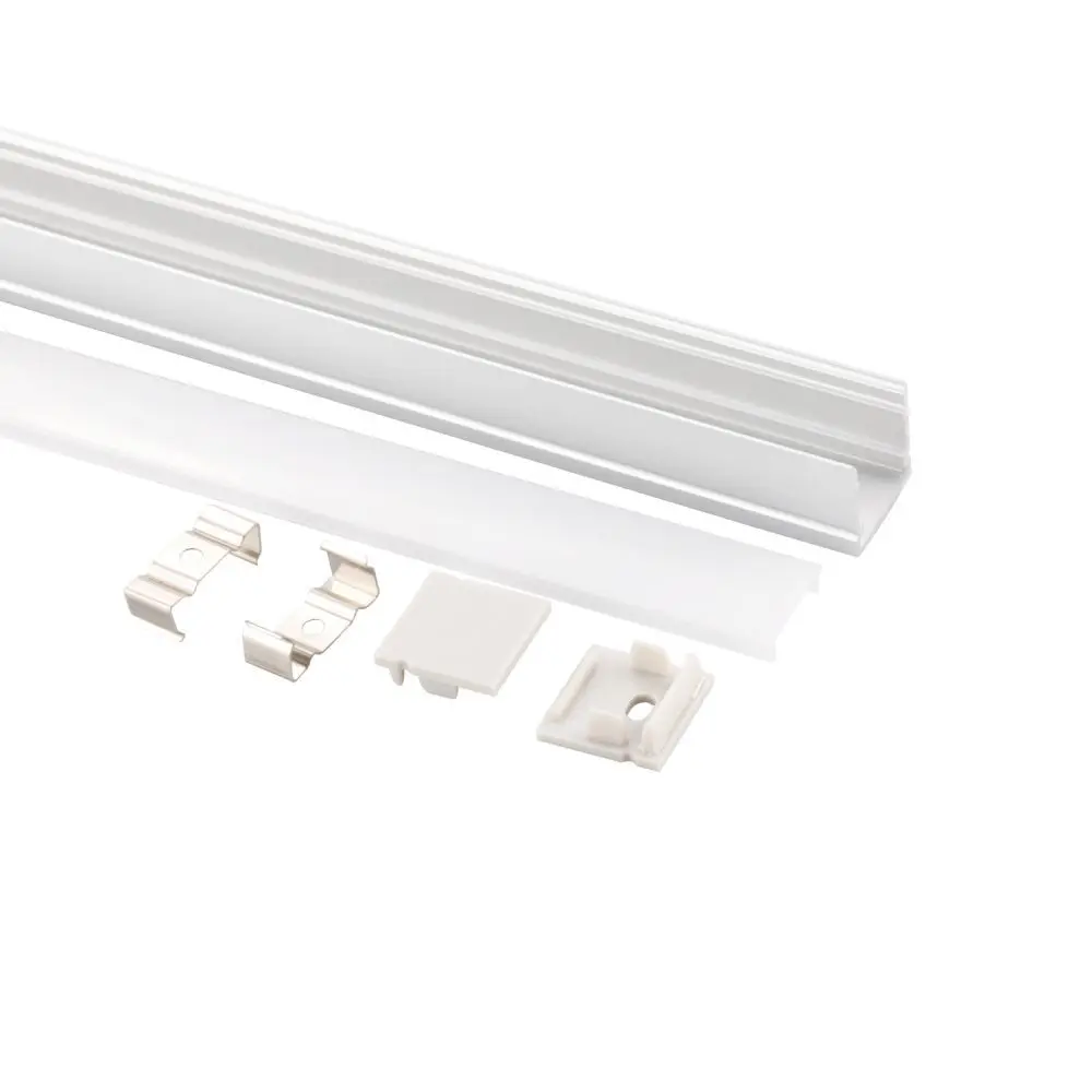 W20*H20mm Connectable Led Linear Light Aluminum Profile Customized Silver Color Led Channel For Led Strip Light
