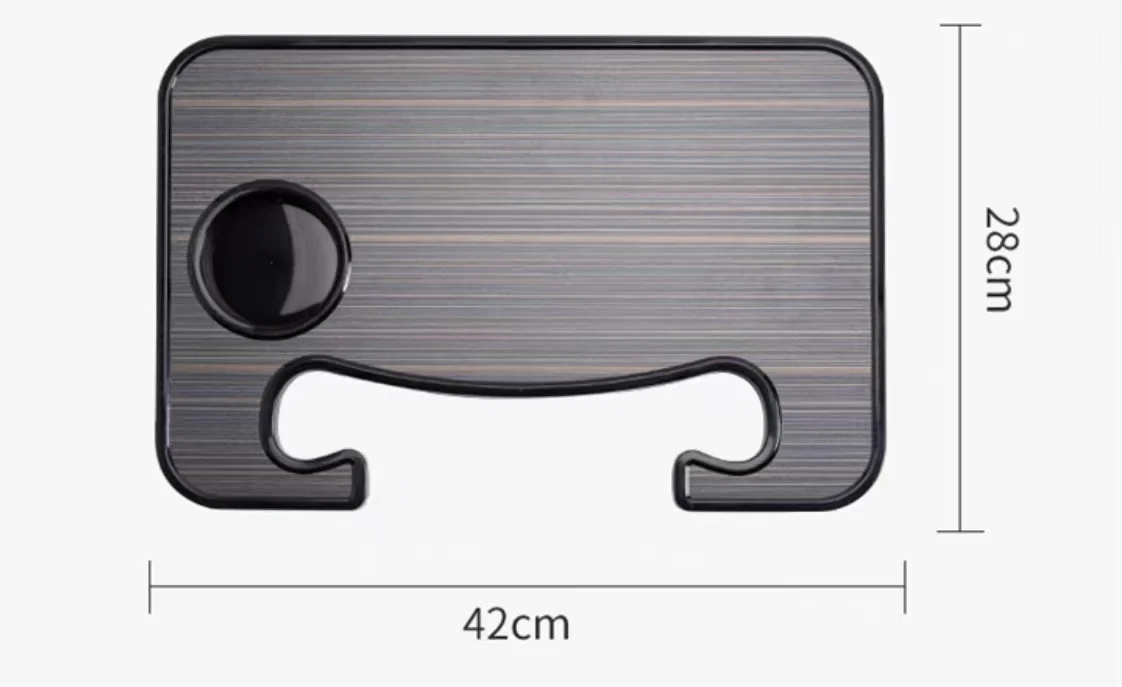 Car Rolling Tray Steering Wheel Laptop Working Desk Plastic Car Food Table Board Plate Tray