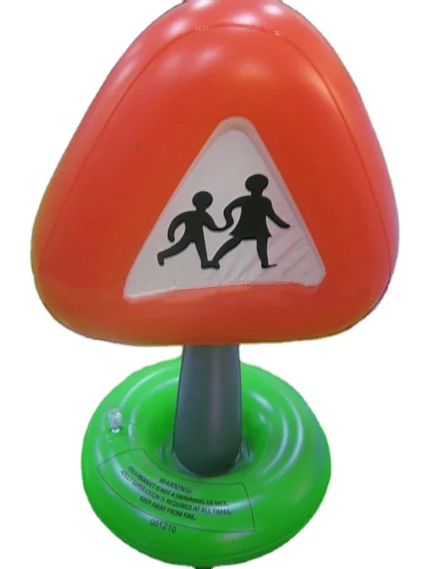 Customized PVC inflatable warning signs, inflatable warning signs, road signs, inflatable triangle road signs