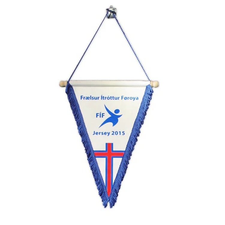 Oneway wholesale custom logo pennant fabric decorations bunting string flag custom wall flag