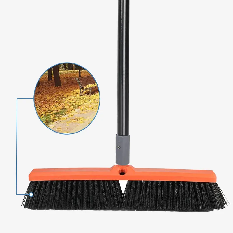Vipaoclean 18 дюймов 24 дюйм (ов) Промышленный Heavy Duty открытый Композитное напольное покрытие веник PP пуш-ап