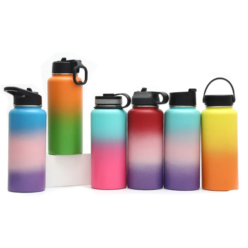
custom 18oz 32oz 40oz double wall vacuum flask insulated 18/8 stainless steel spor tbottles 