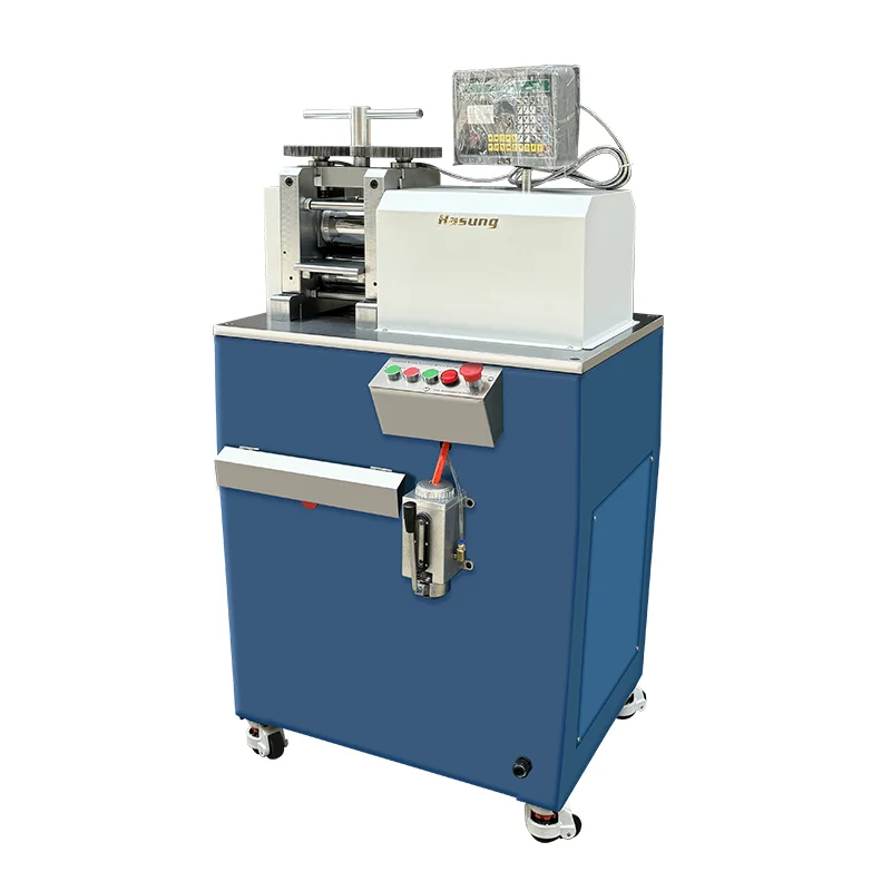 Automatic Lubricating Laminating Machine Metal Tablet Pressing Tungsten Carbide Roller 5.5HP Rolling Mill Machine