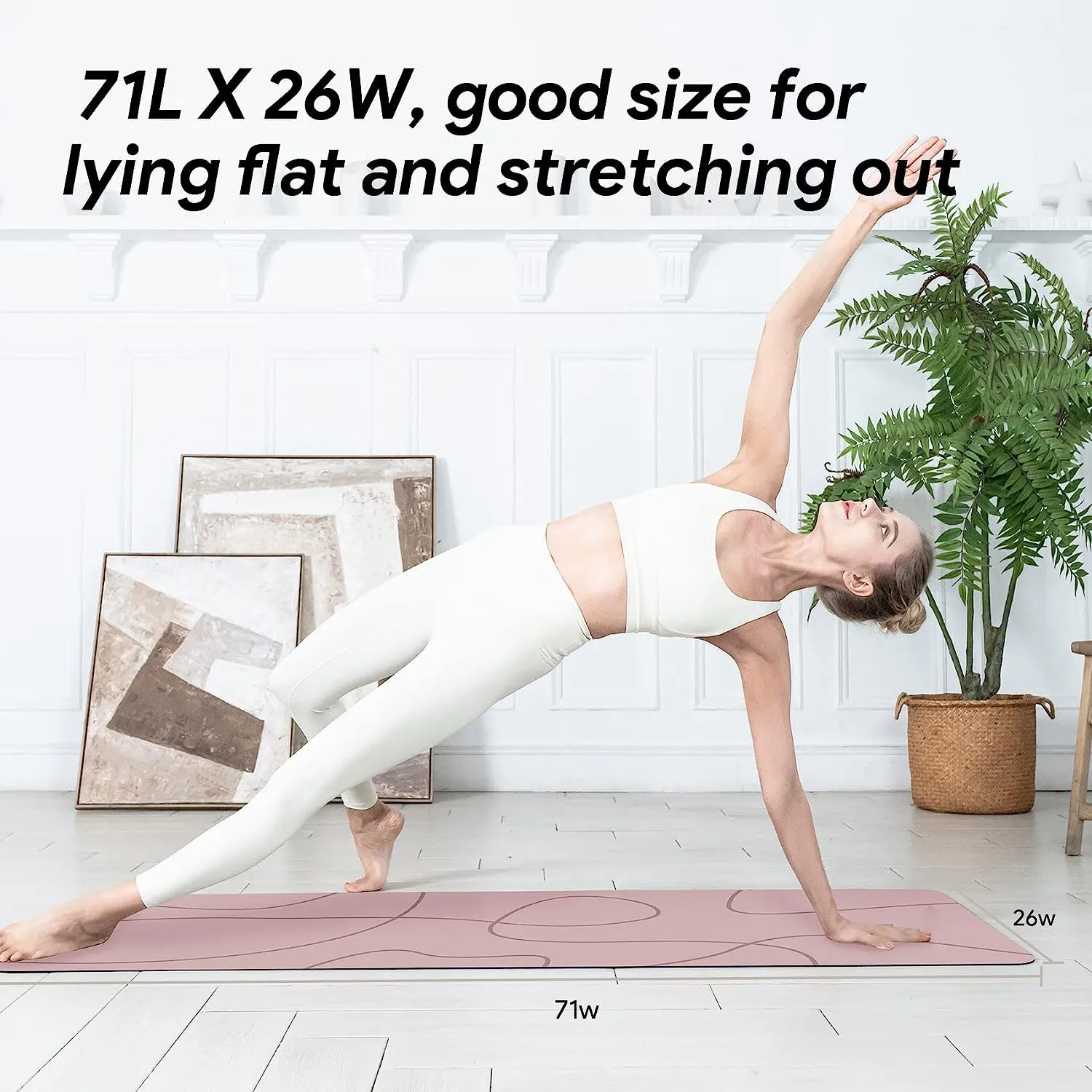 Custom advanced 4mm thick eco-friendly sports fitness home workout anti slip tear pink large yoga mat rank
