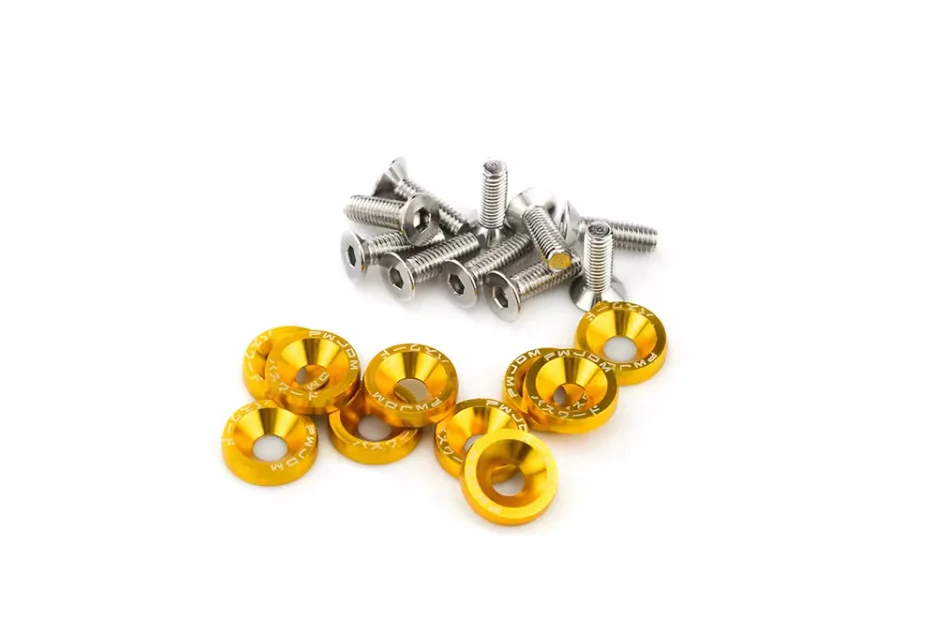 Senk Scheiben Aluminium M5 M6 M8 JDM Modifikation Cheibe Mit Schraube