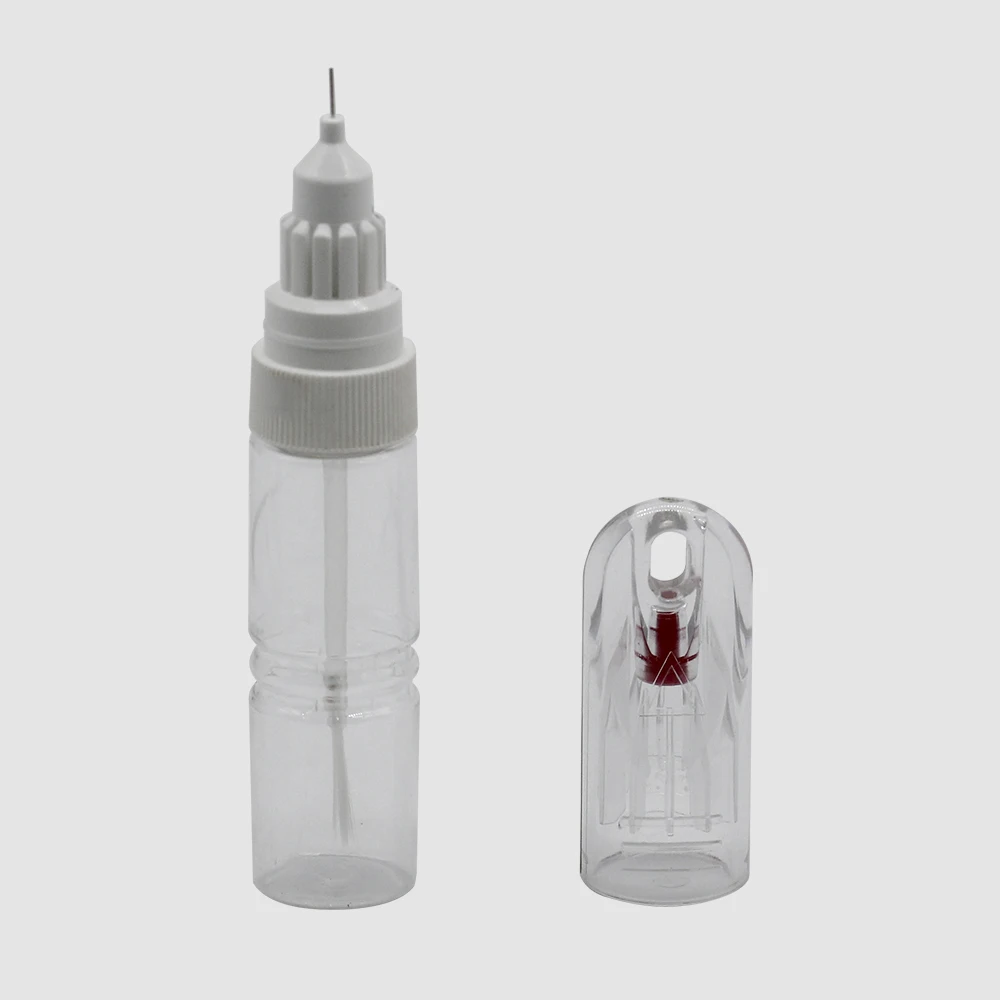 2 In 1 20ml Empty Fillable Paint Touch Up Bottle Pen For Car Scratch Stone Chip