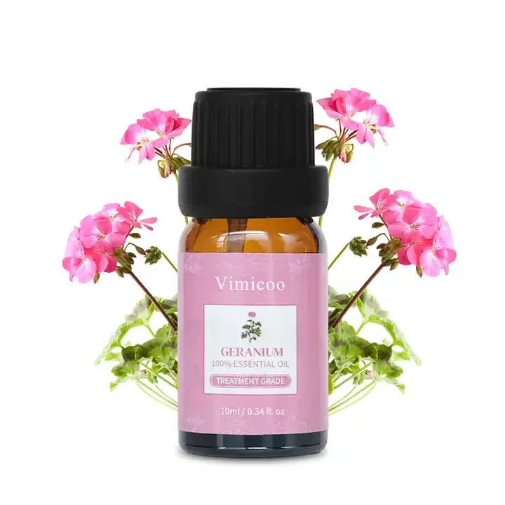 OEM Skin Care Cosmetics Making Essential Oil Private Label Natural Organic 100% Pure Geranium Essential Oil