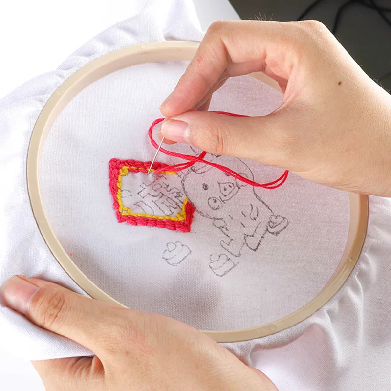 5 Pieces Embroidery Hoops Bamboo Circle Cross Stitch Hoop Ring  5 inch to 10 inch for Embroidery and Cross Stitch