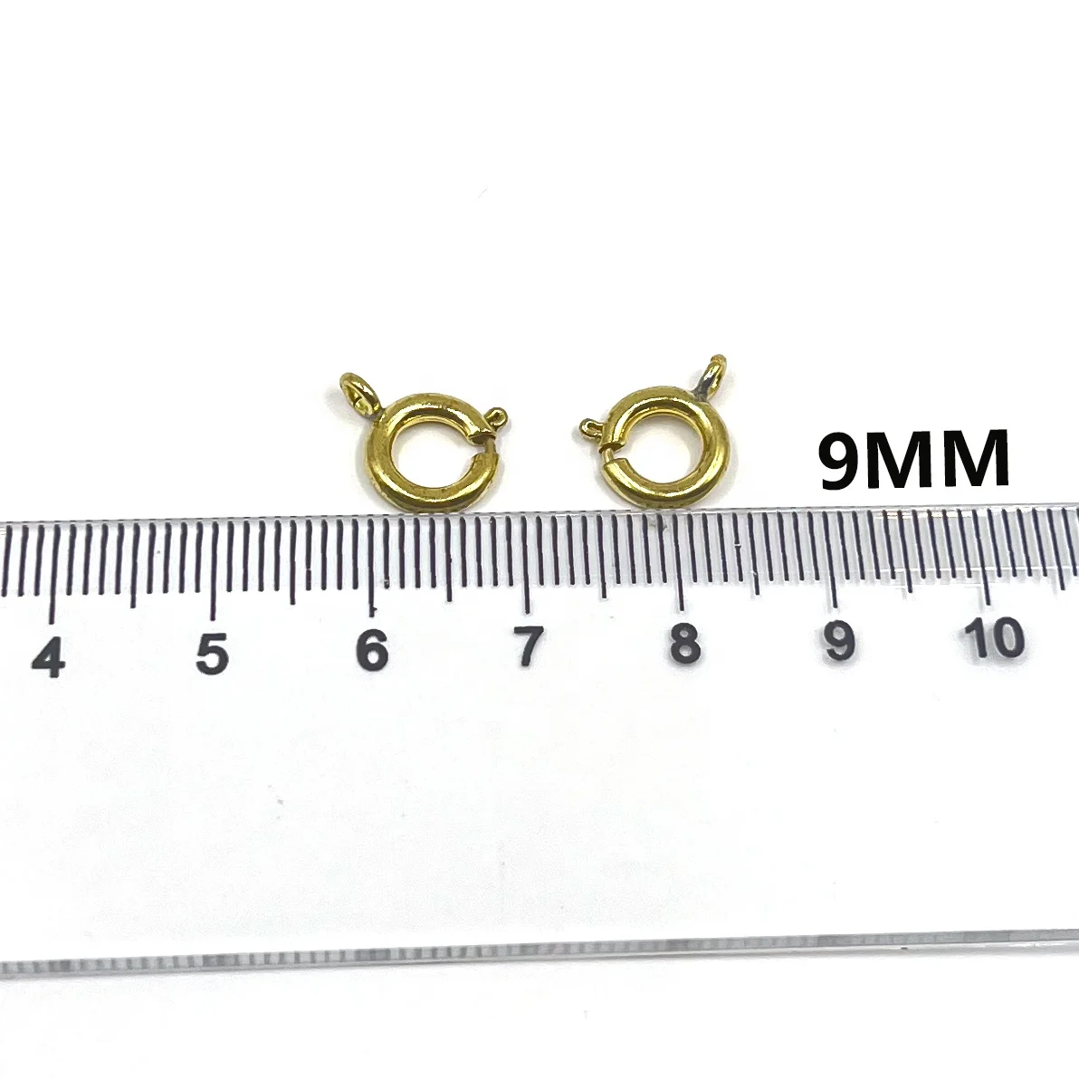 Raw Brass Spring Ring Clasp Open Ring Jewelry Clasp for Chain Necklace Bracelet Connectors DIY Jewelry Making Supplies Findings