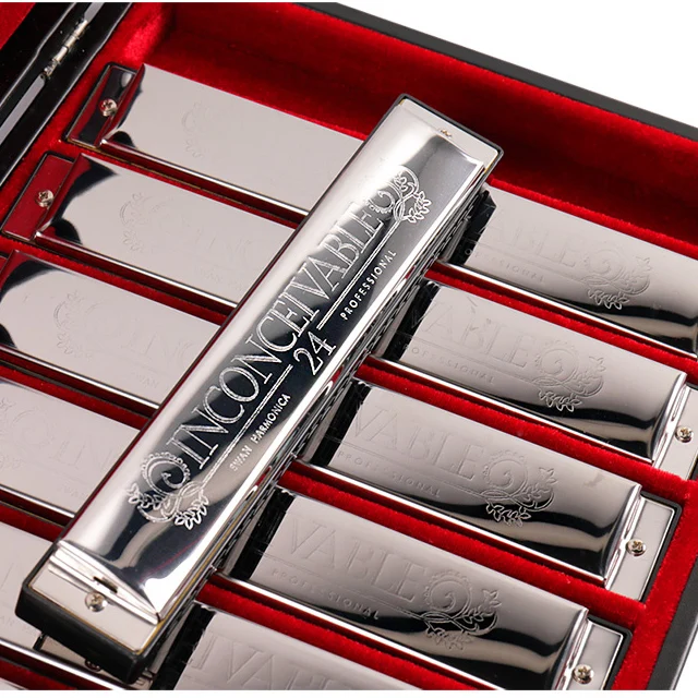 
Swan SW24-7T 24 Hole 7-Tune Set-Packing Harmonica Gift Box 