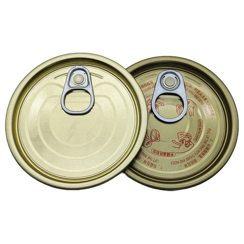 Tinplate Easy Open End EOE with Ring Pull Can Lid Custom for CANS