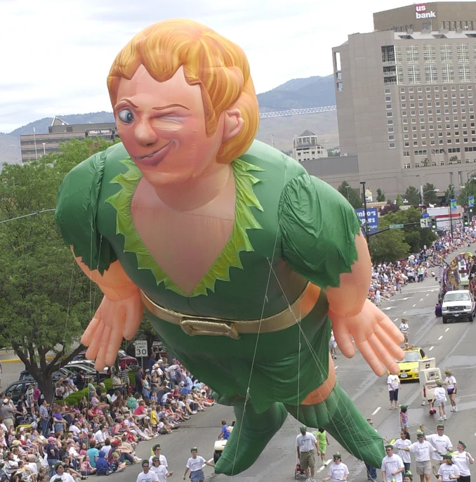Inflatables 60ft Giant Helium Peter Pan Parade Helium Parade Balloons giant inflatable advertising balloon