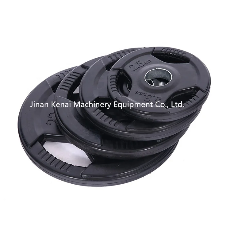 amazing gym equipments PS-D40 kg system black rubber weight plats with Non-toxic and non-pungent taste