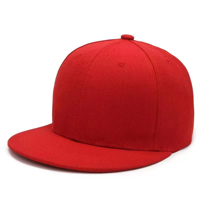 OEM Wholesale Custom Embroidery Logo High Quality Solid Blank Snapback Caps Hip Hop Fashion Outdoor Hiking Brim Snapback Cap