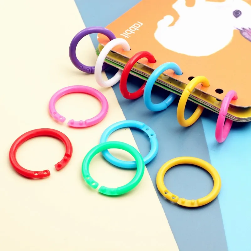 loose-leaf ring color plastic binding small and medium-sized