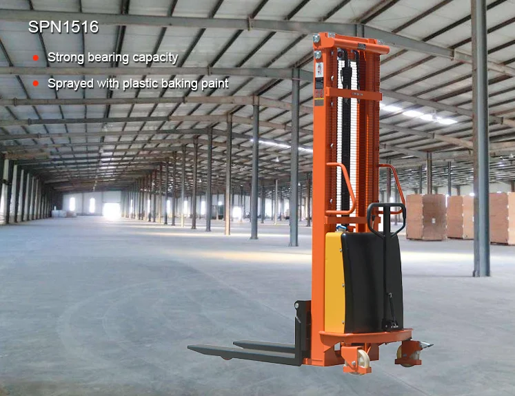WELIFTRICH 1.5ton 1500KG Semi Electric Stacker Lifter 1.6m lifting high