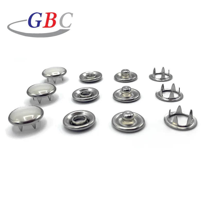 Brass Pearl Prong Snap Buttons For Baby Cloth