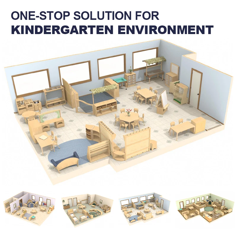 Daycare Center Kindergarten Baby Changing Table Children Preschool Furniture Sets Nursery Infant Diaper  Nursery Changing Table