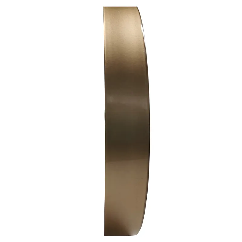 Golden metallic glossy plastic edge banding High Gloss HG Solid Color Office gold edge banding tape