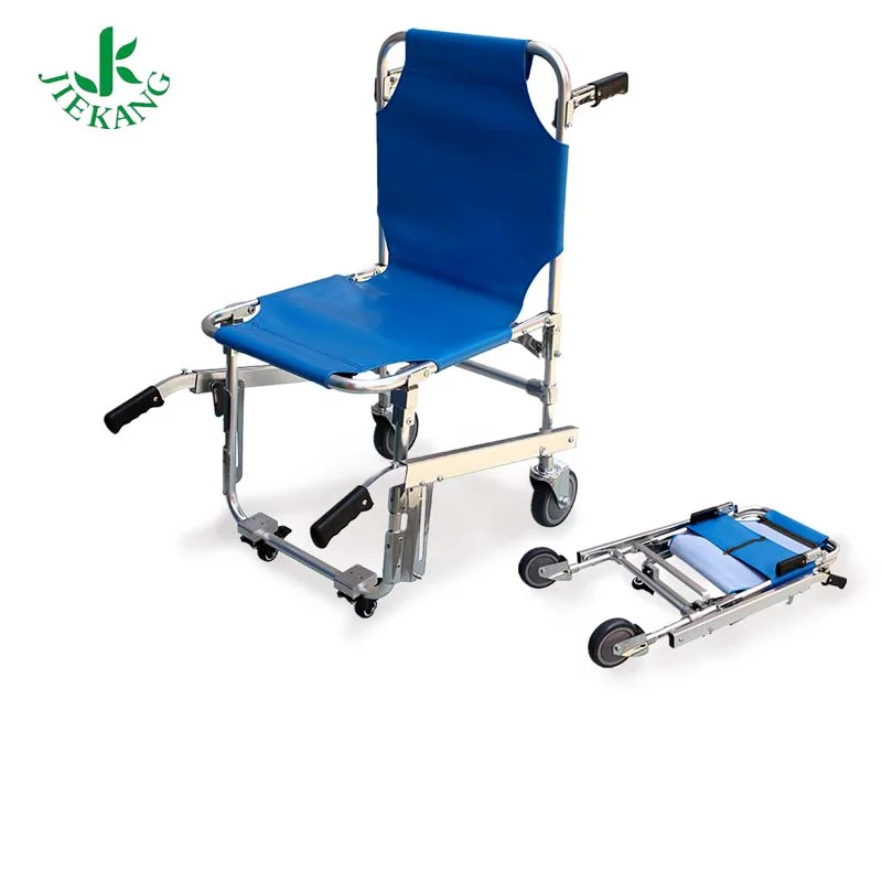 Aluminium Foldable Stair Climbing Walker Medical Devices CE Blue Ambulance Equipment First-aid Devices Ambulance Stretcher 1PCS