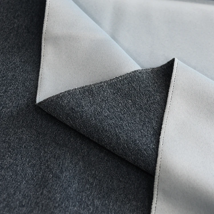 New Design curtain fabric blackout 100% P Luxury Window Curtain Fabric Company