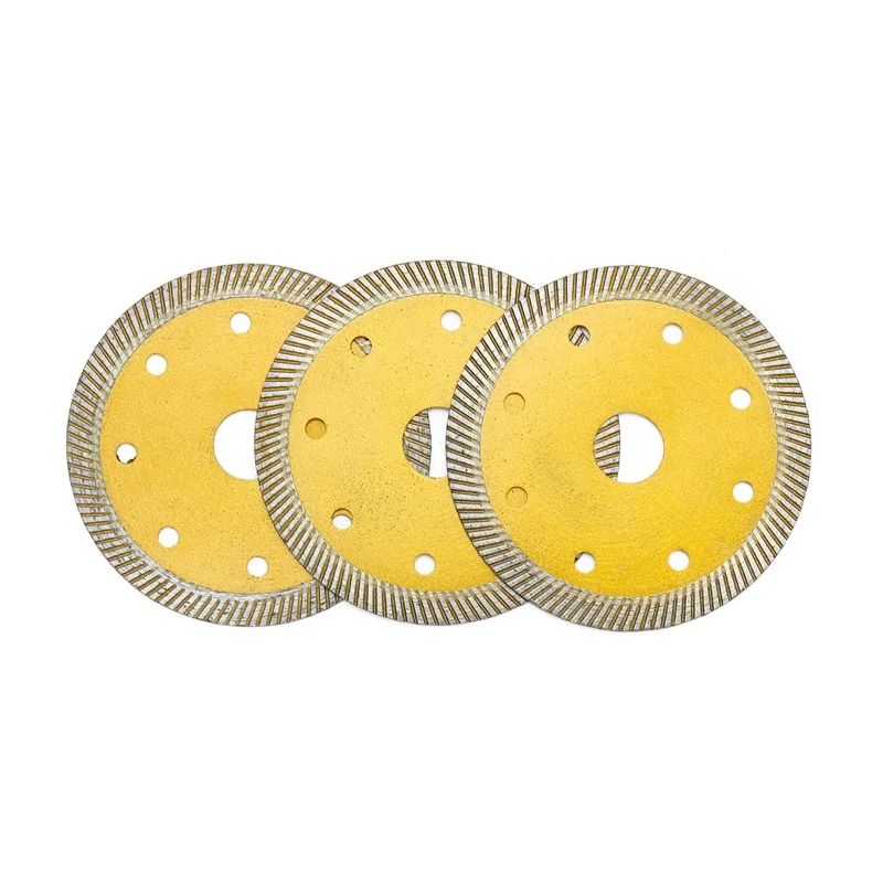 thin sintered diamond saw blade 105m Tile for Ceramic Granite Marble Cutting Blades Corrugated  Turbo Cutter Diamond Saw Blade