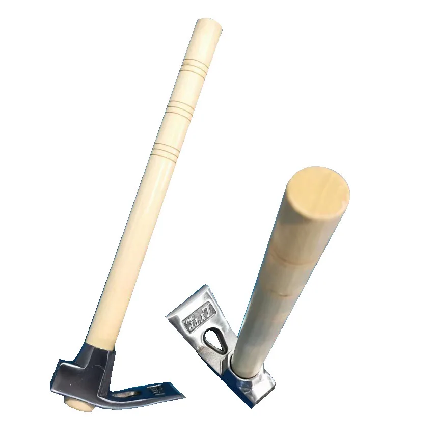450G adze with wooden handle/heavier duty forge adze tools claw hammer