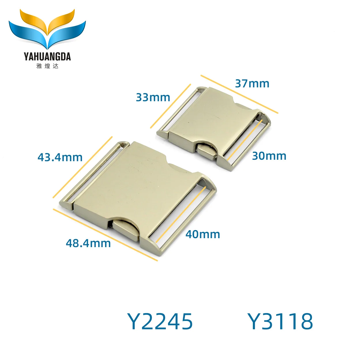 Fashion High Quality Metal Side Release Buckle Metal Custom Wholesale Alloy Man Pin Reversible Belt Buckle