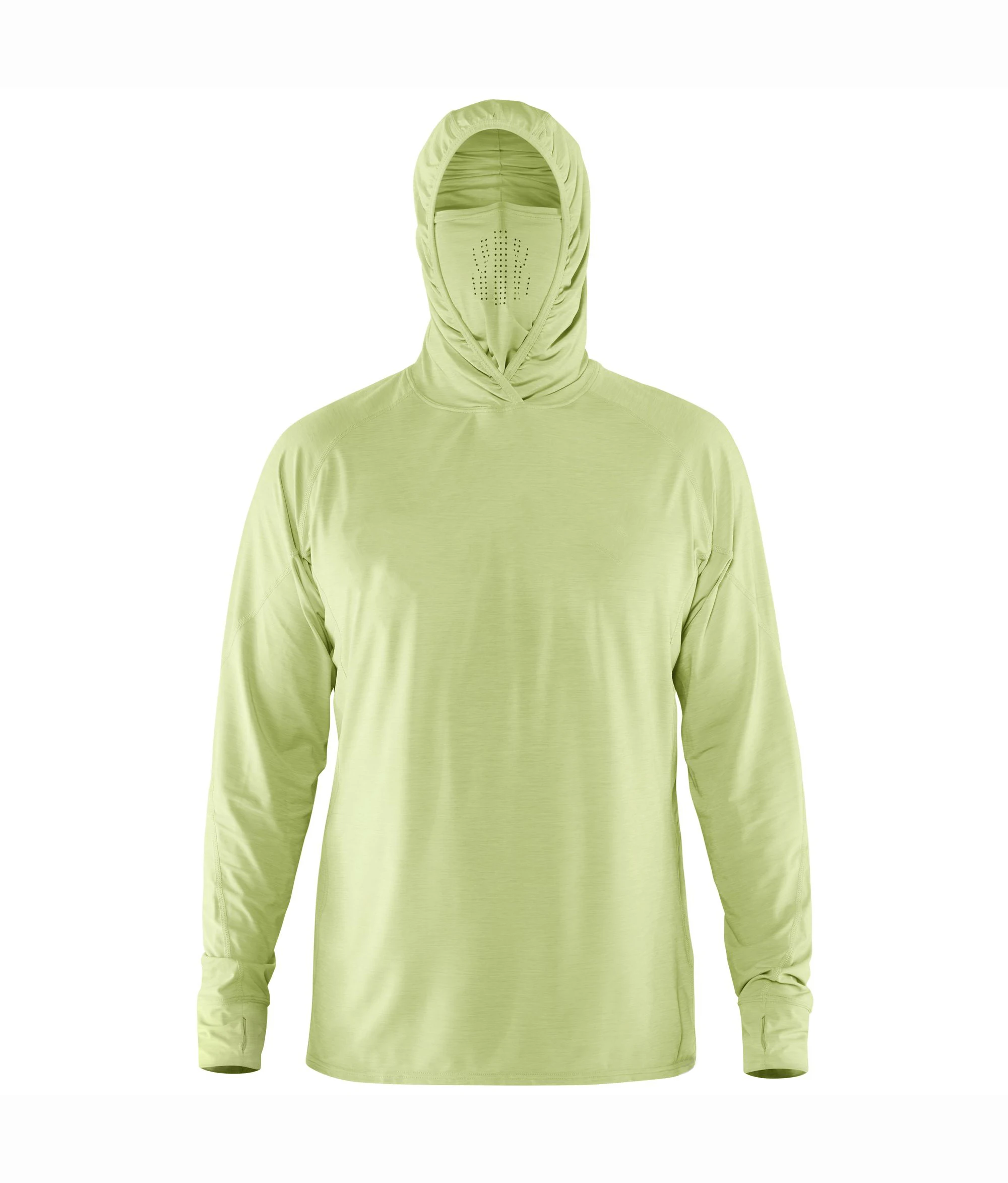 Мужская комбинированная рубашка из полиэстера и спандекса с капюшоном и дышащими отверстиями для шеи