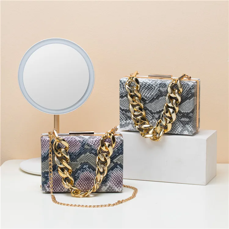 Individuation Trend A great variety of models Ladies Python Print Leather bag Snake Skin Crossbody bag Handbag