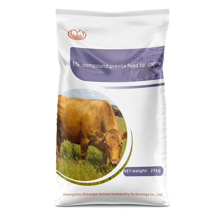 Low price best quality 1%Cow lactation Ruminants 1% cattle compound premixed feed