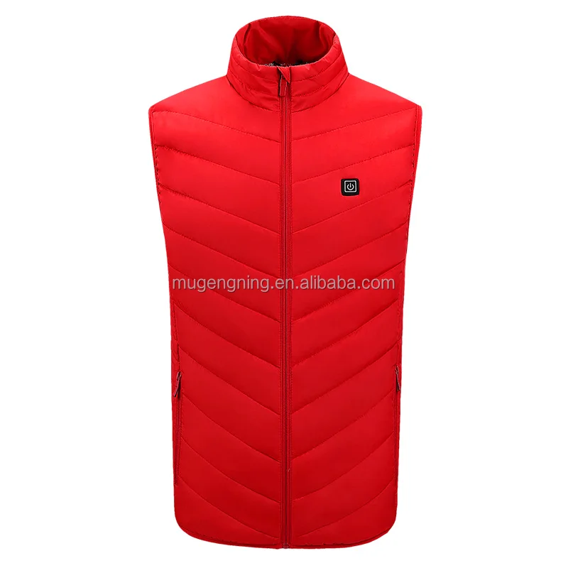 Wholesale custom 9 zone heating washable heating vest battery powered winter fashion ladies men heating vest
