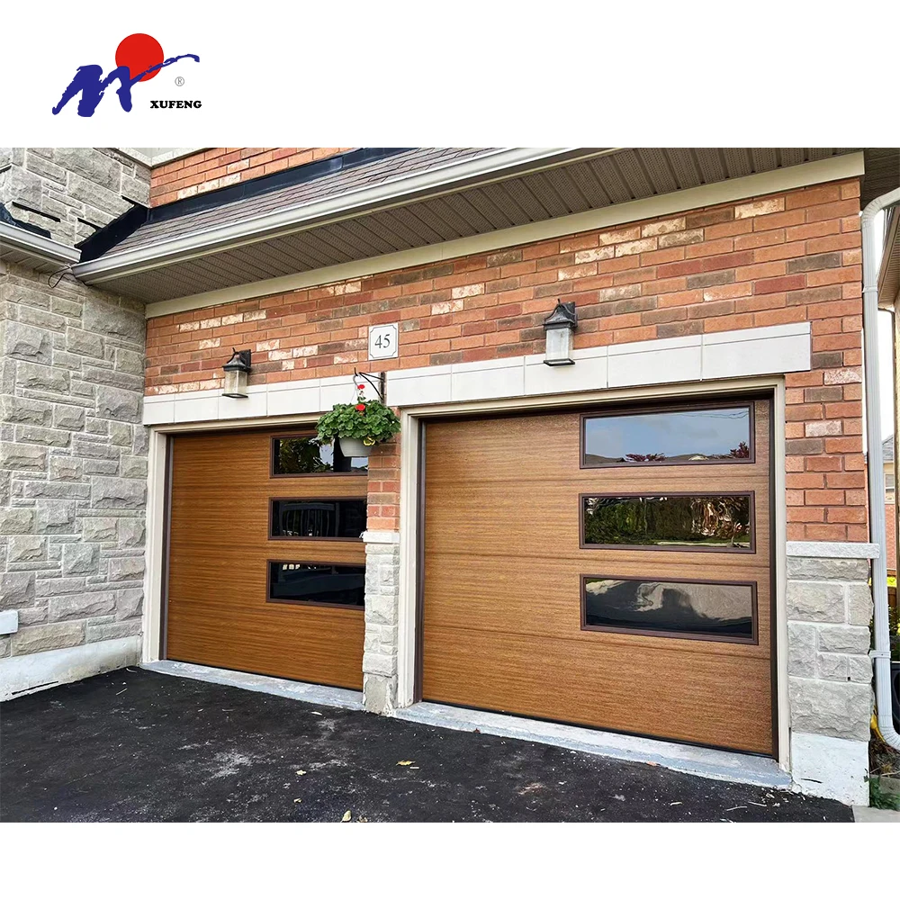 Iso9001 Ce Electric Sectional Modern Temporary Basic Garage Door