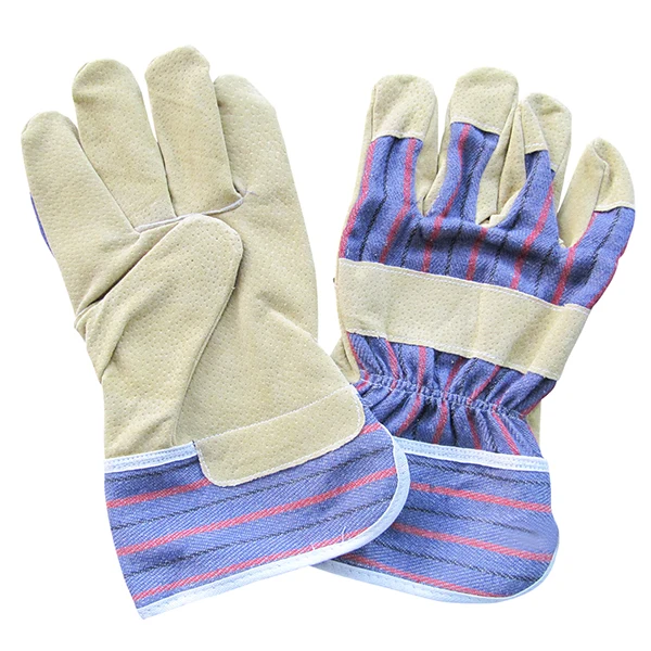 SLG-88PBSA China hot selling high quality low price pig split leather driver working work safe safety gloves